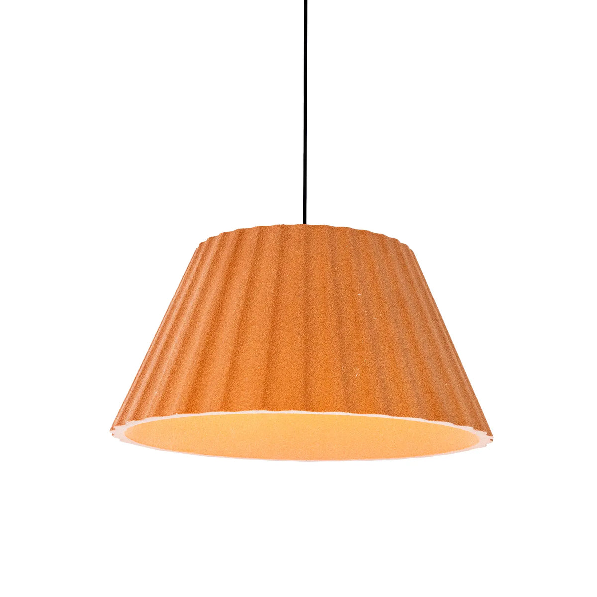 PENDENTE GRAFIATO TERRACOTA D60CM A30CM 1xE27 MAX 10W