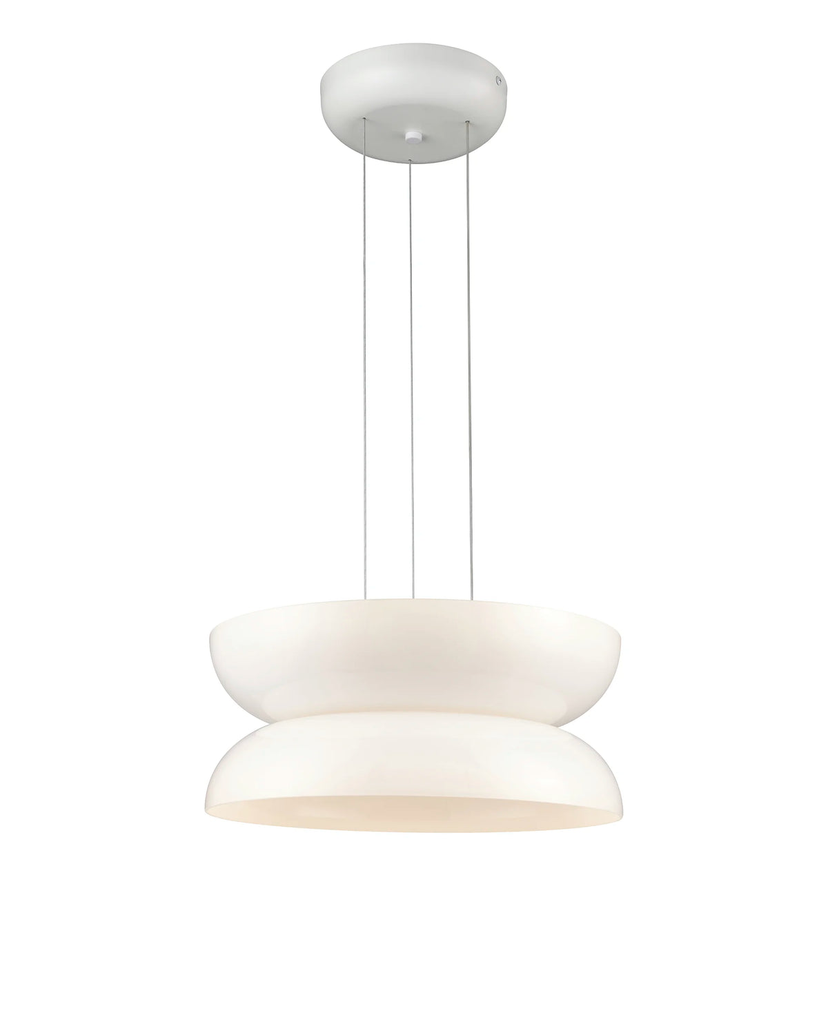 PENDENTE GAMELA OPALINO E BRANCO 2xLED 10W 3000K