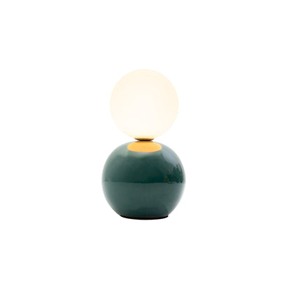 Abajur Iglu Verde e Opalino 1xG9