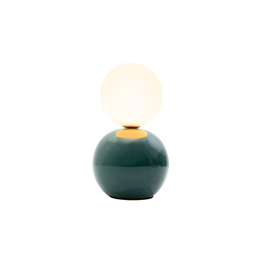 Abajur Iglu Verde e Opalino 1xG9