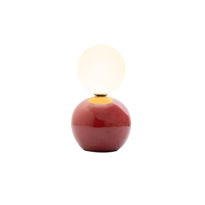 Abajur Iglu Vermelho e Opalino 1xG9