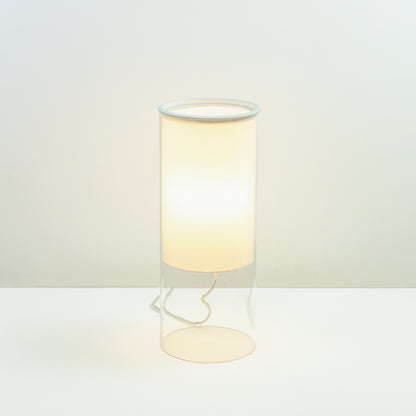 Abajur Levit Transparente e Branco 1xE27