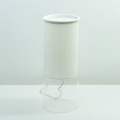 Abajur Levit Transparente e Branco 1xE27