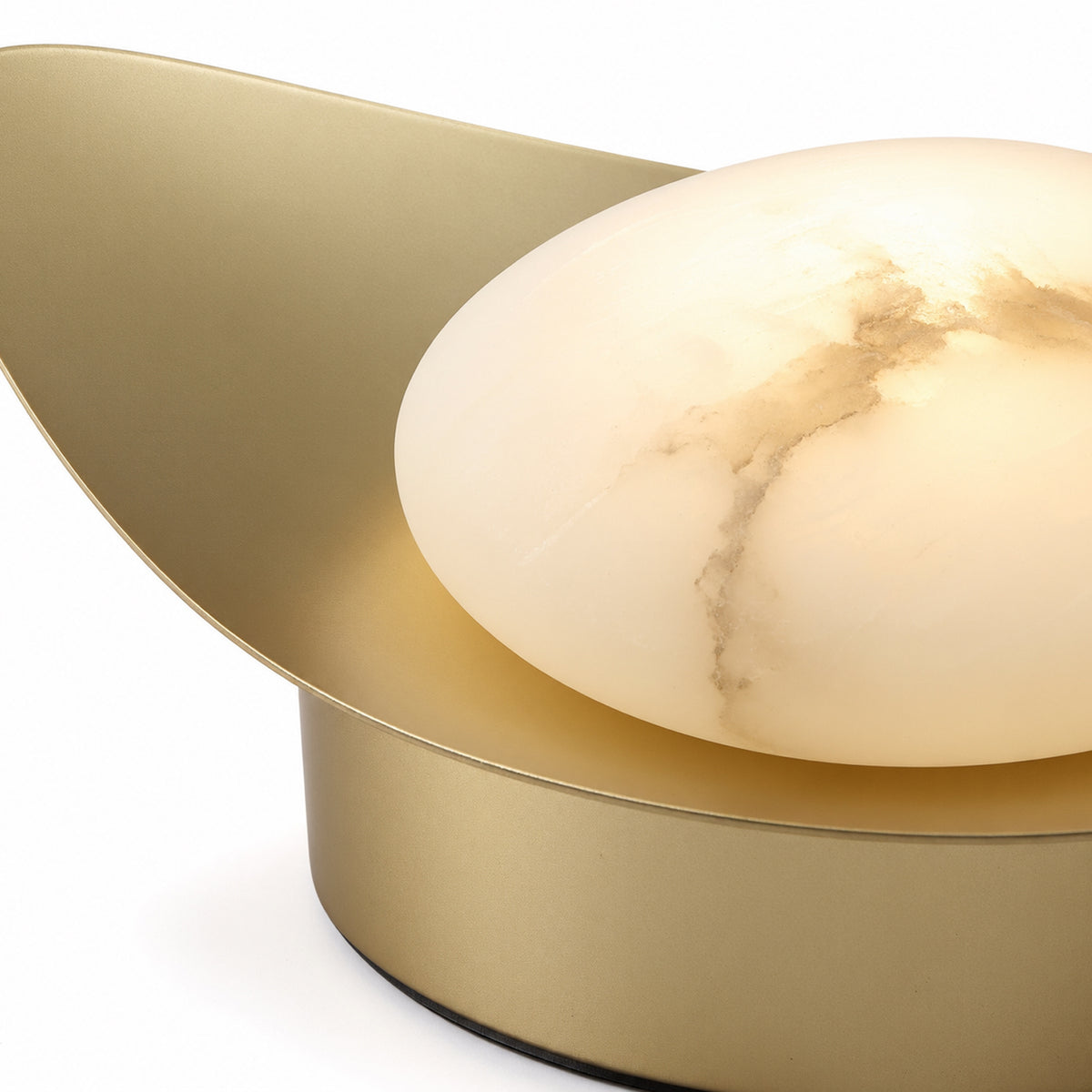 Abajur Ostic Dourado e Natural 7W 3000K