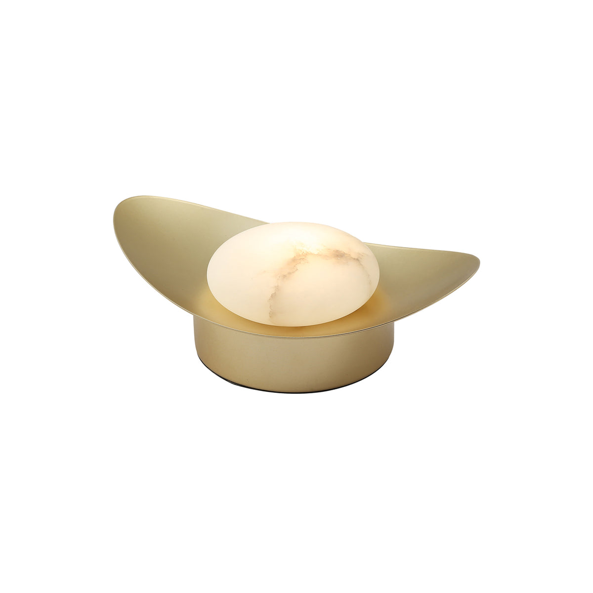 Abajur Ostic Dourado e Natural 7W 3000K