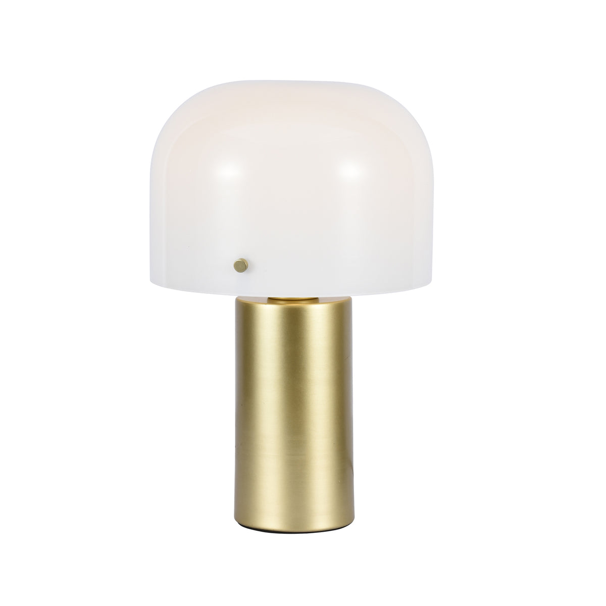 Abajur Pilz Dourado e Branco 1xE27