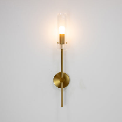 Arandela Fabula Dourado e Transparente 1xE14