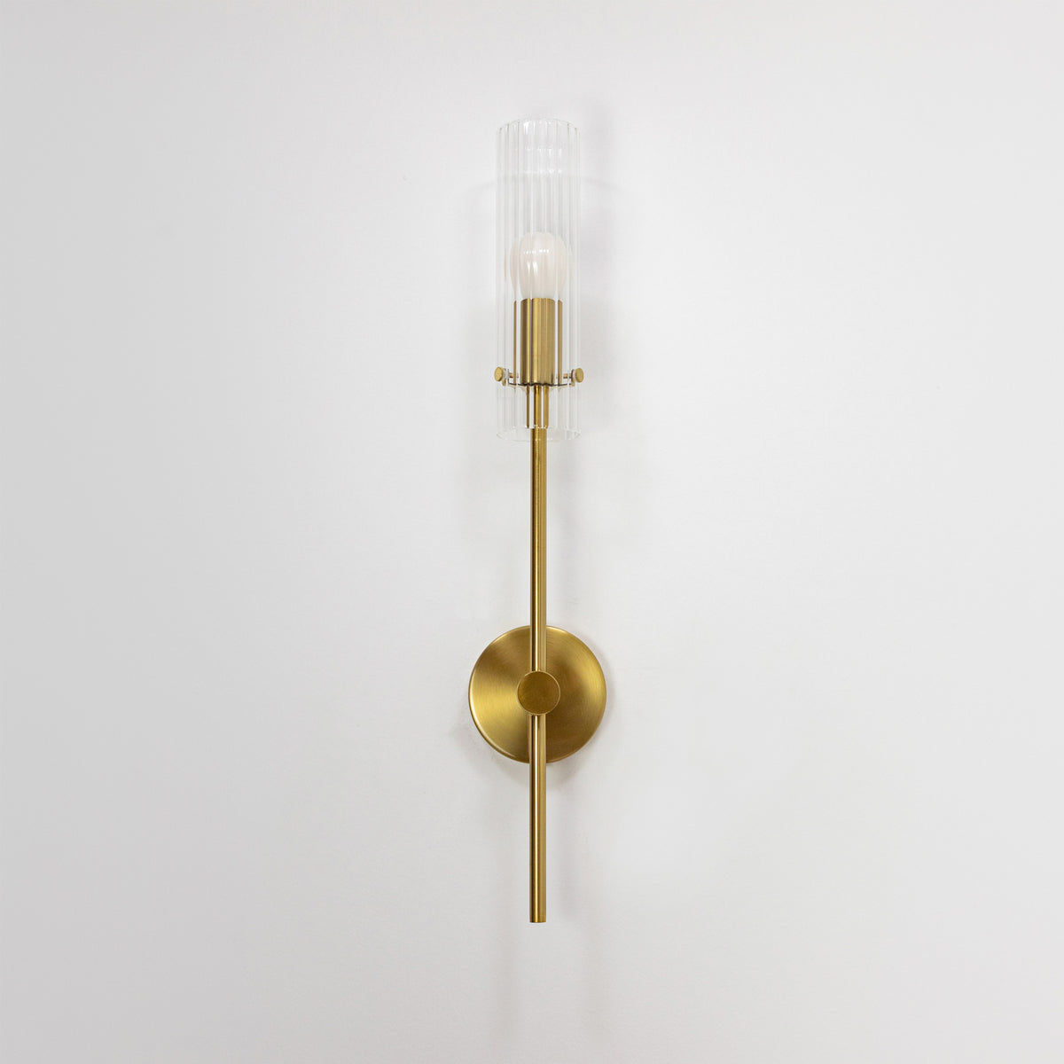 Arandela Fabula Dourado e Transparente 1xE14