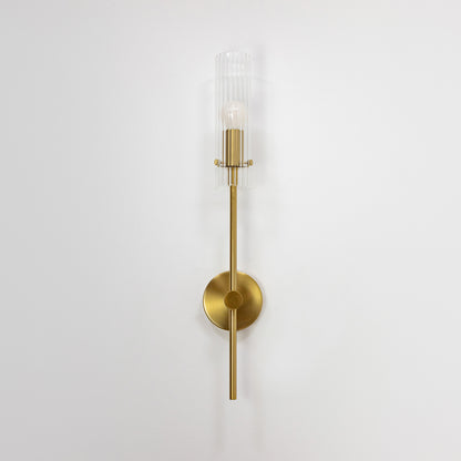 Arandela Fabula Dourado e Transparente 1xE14