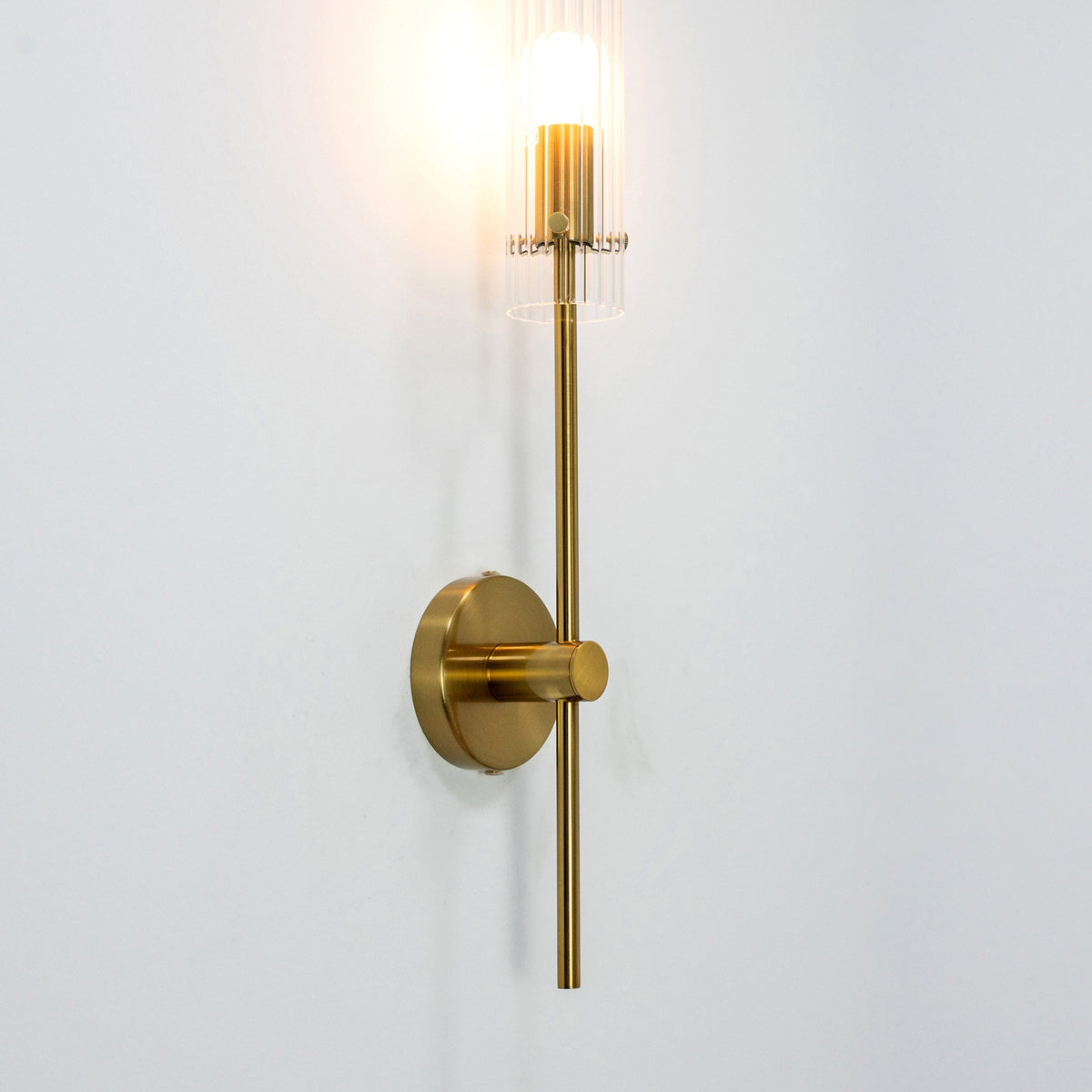 Arandela Fabula Dourado e Transparente 1xE14