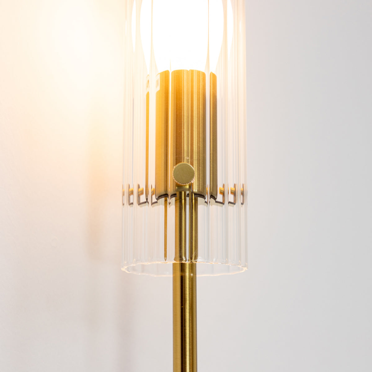Arandela Fabula Dourado e Transparente 1xE14