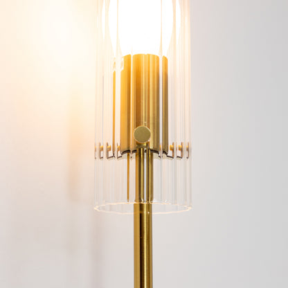 Arandela Fabula Dourado e Transparente 1xE14