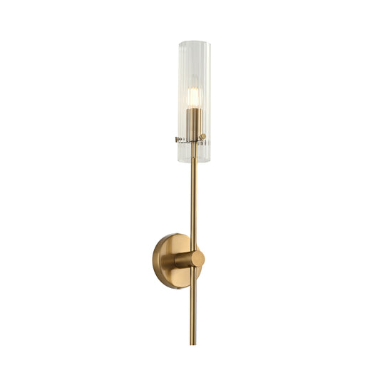 Arandela Fabula Dourado e Transparente 1xE14