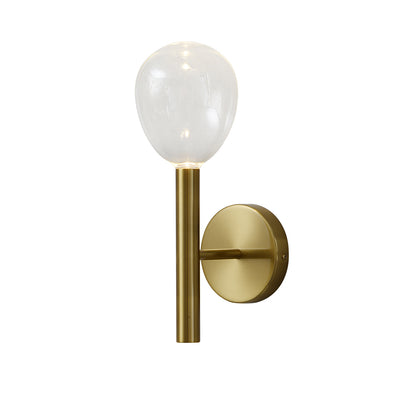 Arandela Gum Dourado e Transparente 2W 3000K