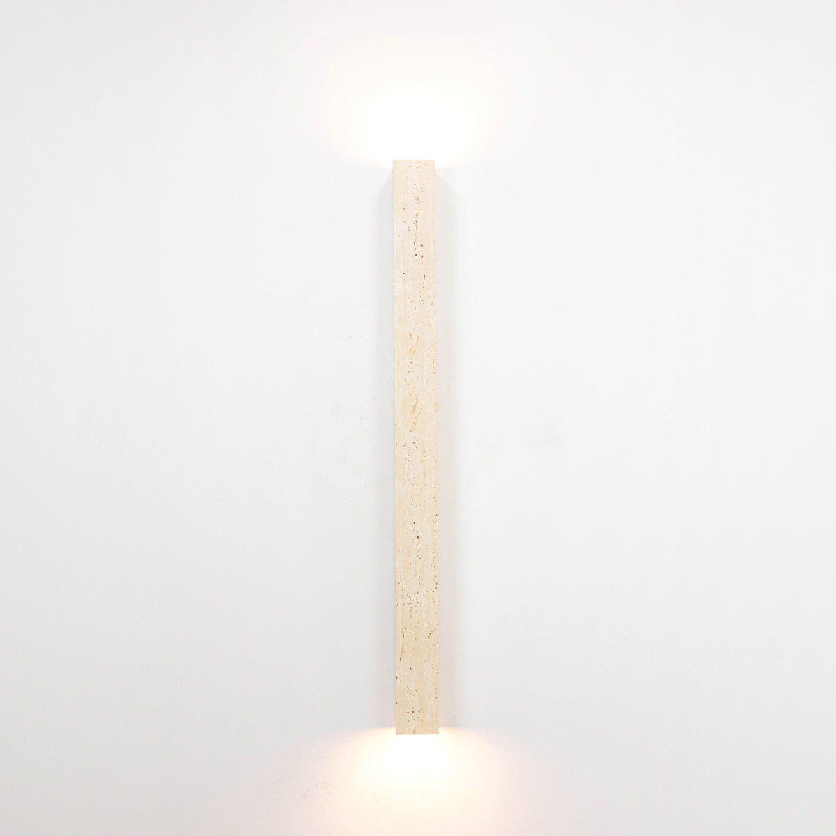 Arandela Pillar Mármore Bege 2xG9