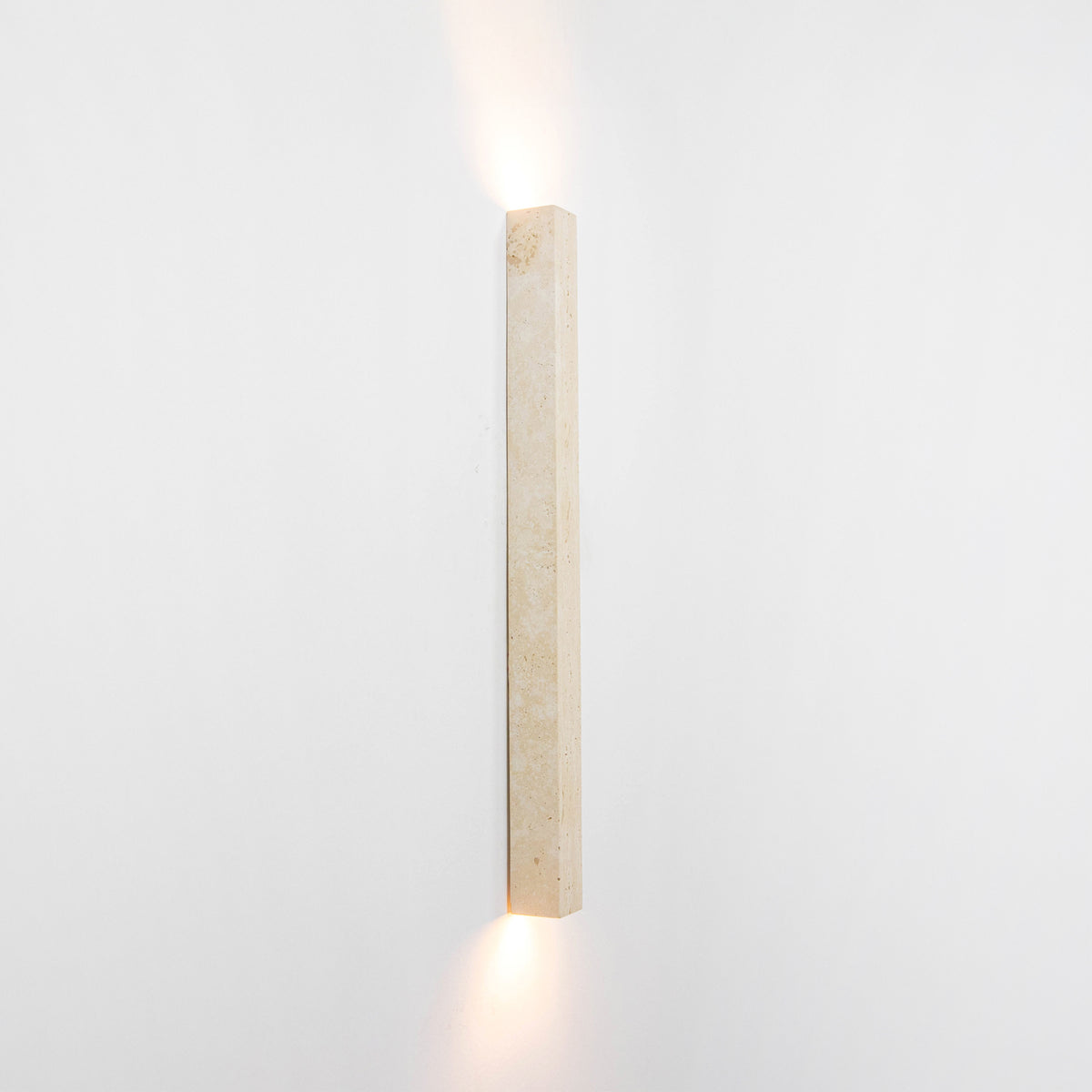 Arandela Pillar Mármore Bege 2xG9