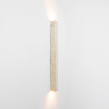 Arandela Pillar Mármore Bege 2xG9