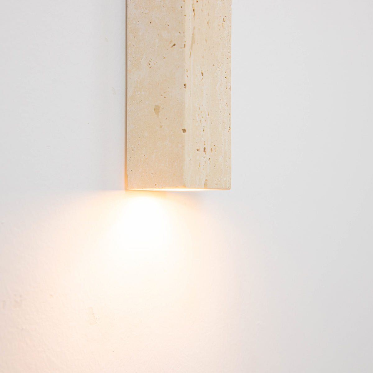Arandela Pillar Mármore Bege 2xG9