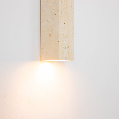 Arandela Pillar Mármore Bege 2xG9
