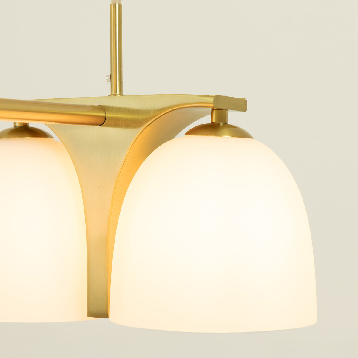 Pendente Aalto Dourado e Opalino 6xE14