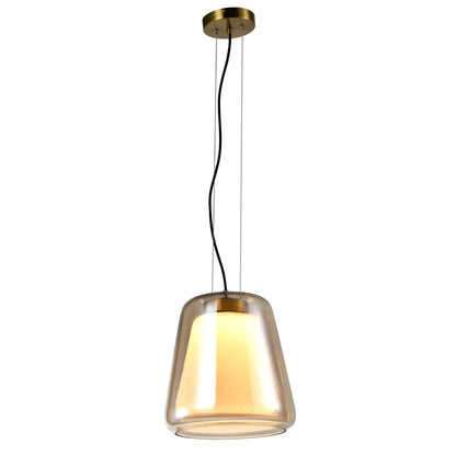 Pendente Alma Conhaque e Dourado 9,2W 3000K