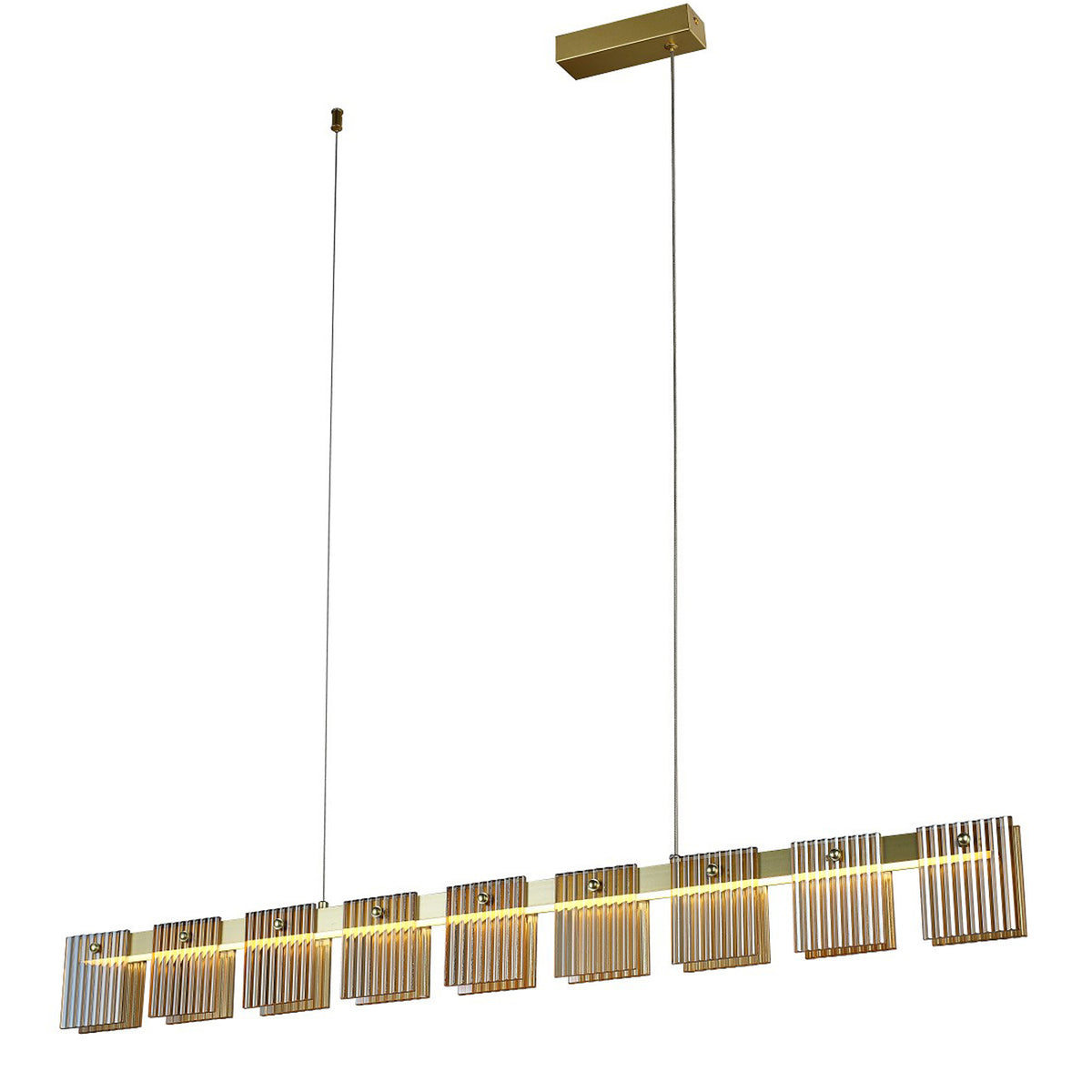 Pendente Array Dourado e Âmbar 24W 3000K