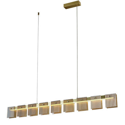 Pendente Array Dourado e Âmbar 24W 3000K
