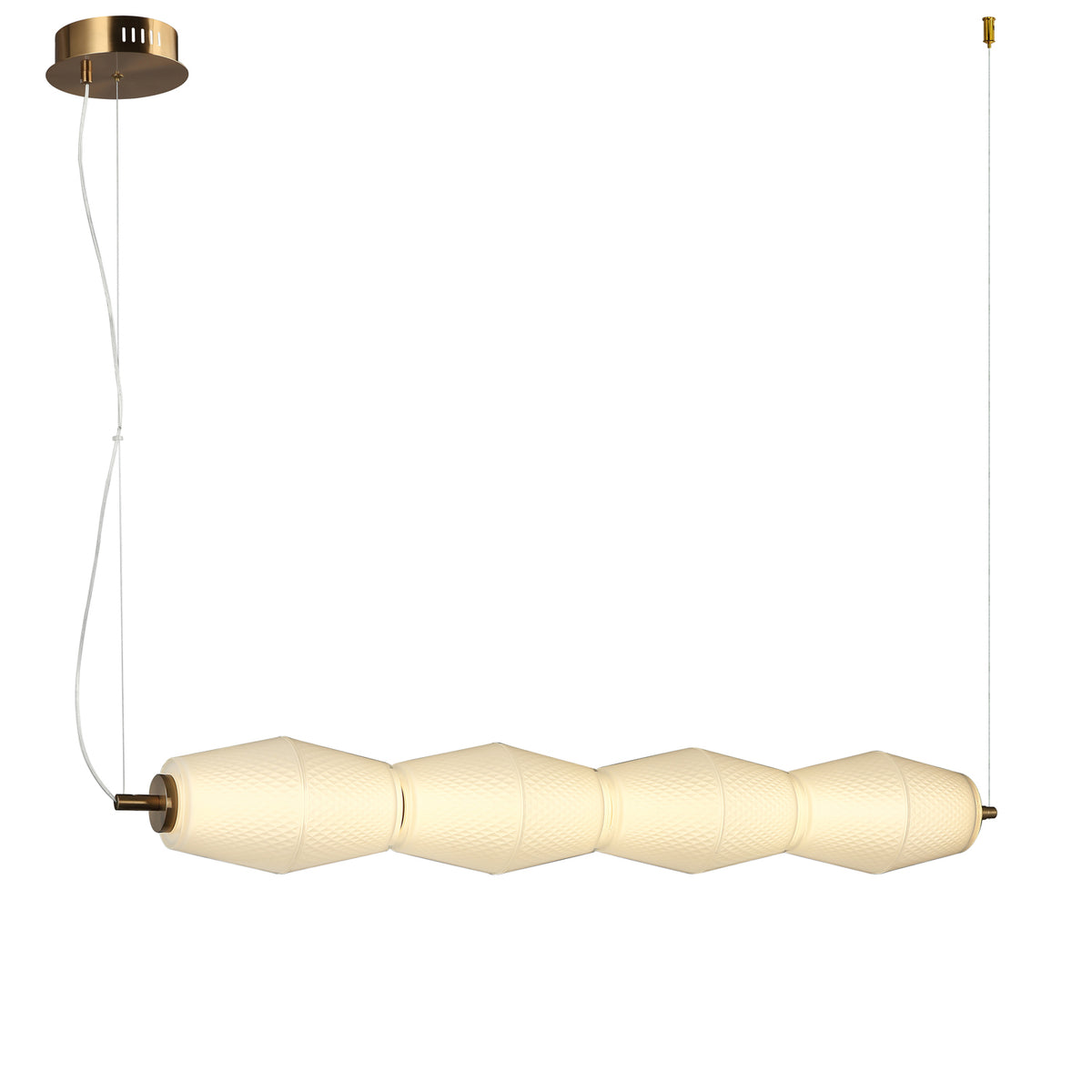 Pendente Artro Transparente e Dourado 30W 3000K