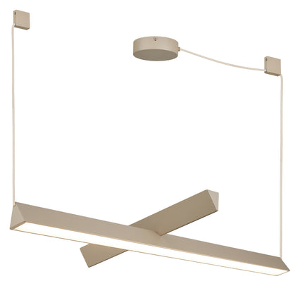 Pendente Croix Areia e Branco 27W 3000K