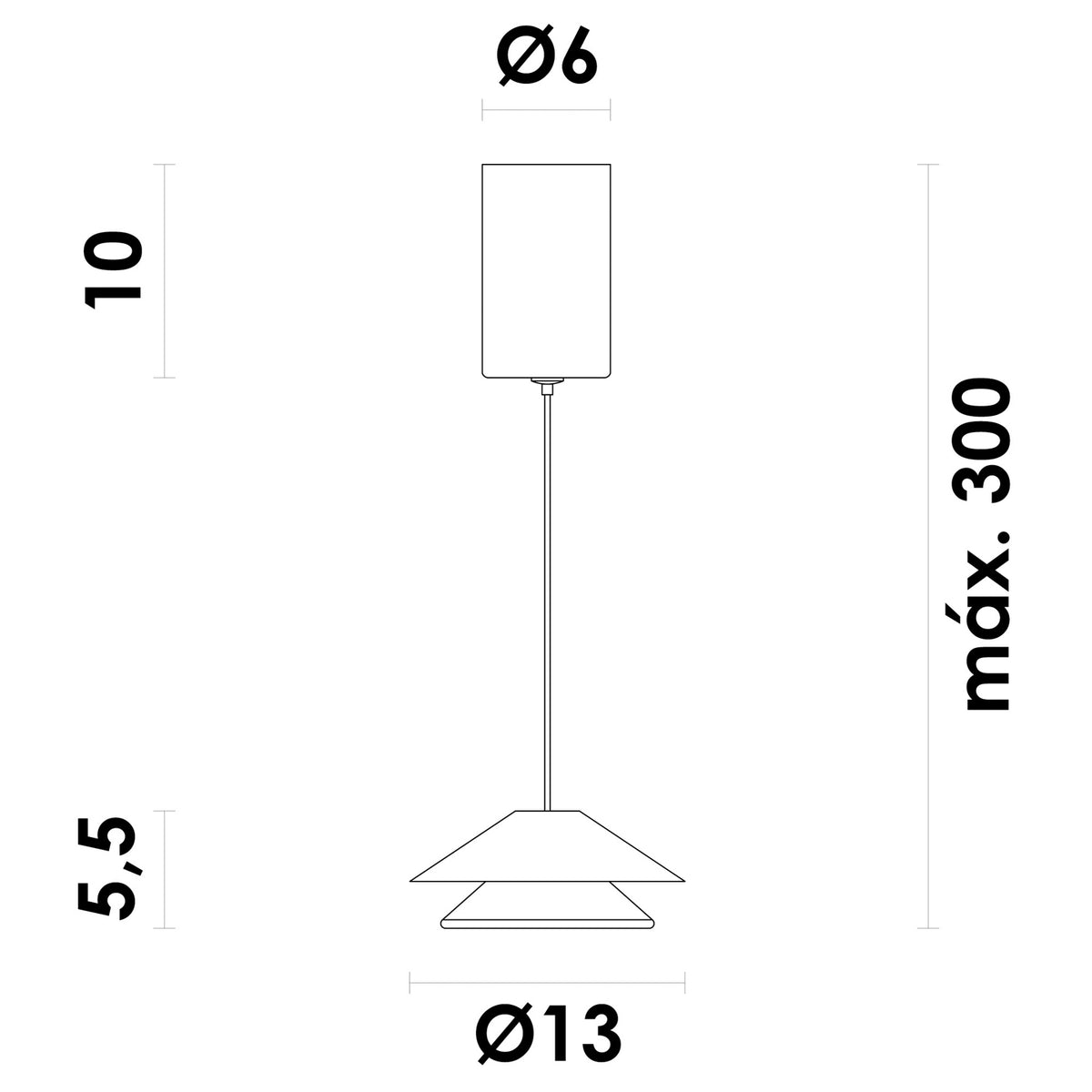 Pendente Foster Bege e Branco 5W 2700K
