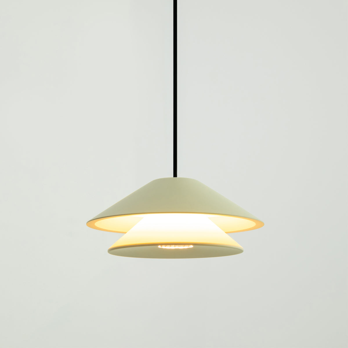 Pendente Foster Bege e Branco 5W 2700K