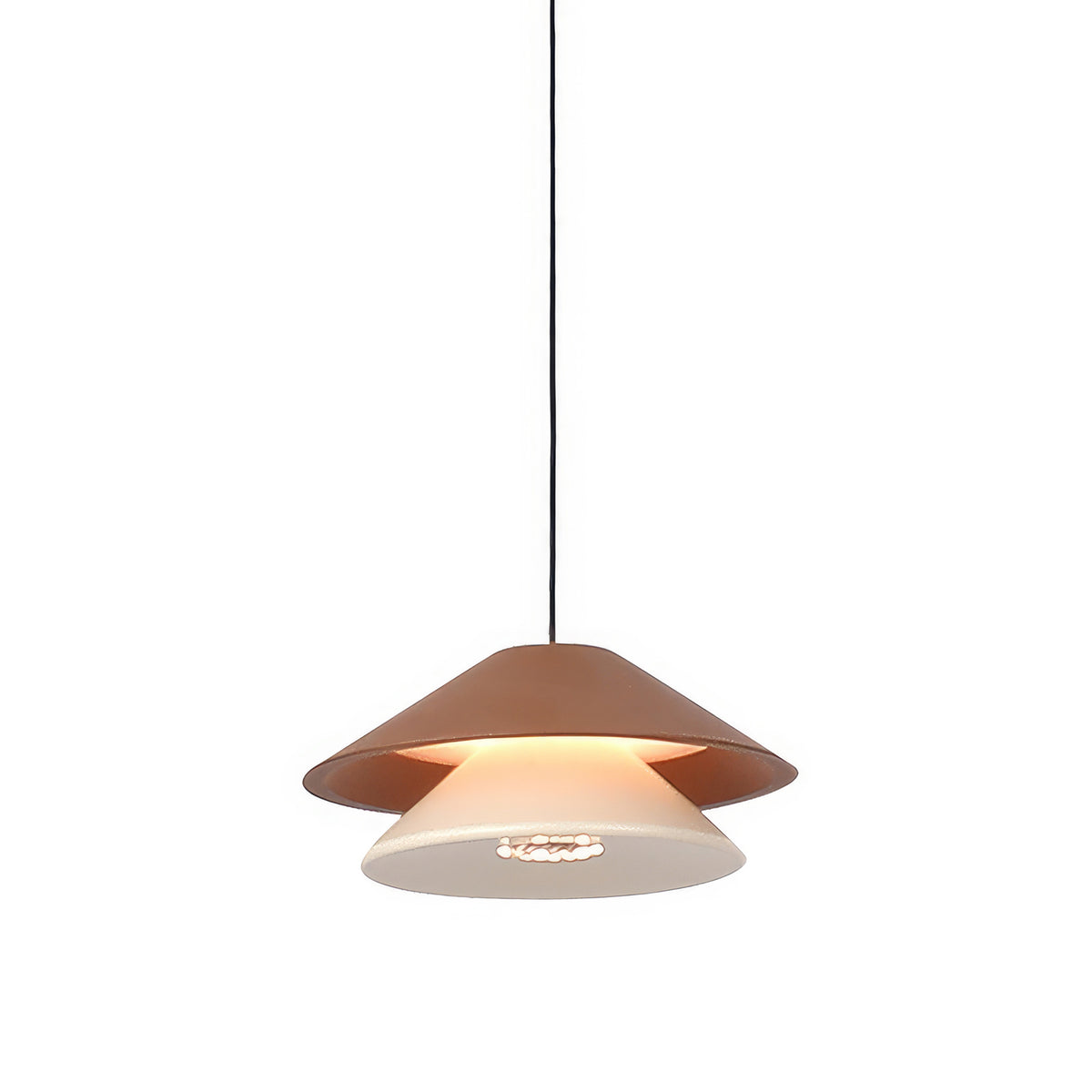 Pendente Foster Terracota e Branco 5W 2700K