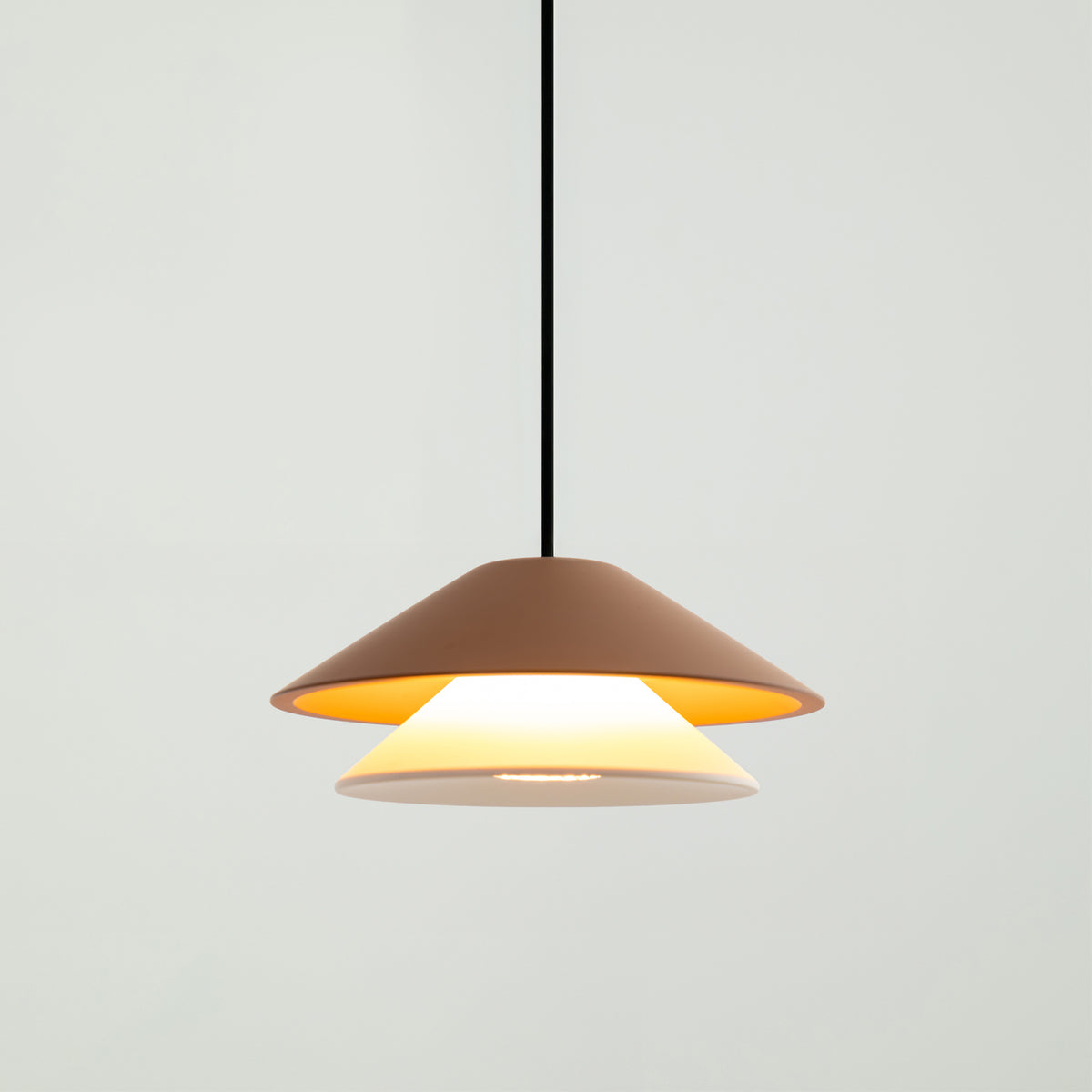 Pendente Foster Terracota e Branco 5W 2700K