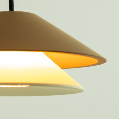 Pendente Foster Terracota e Branco 5W 2700K