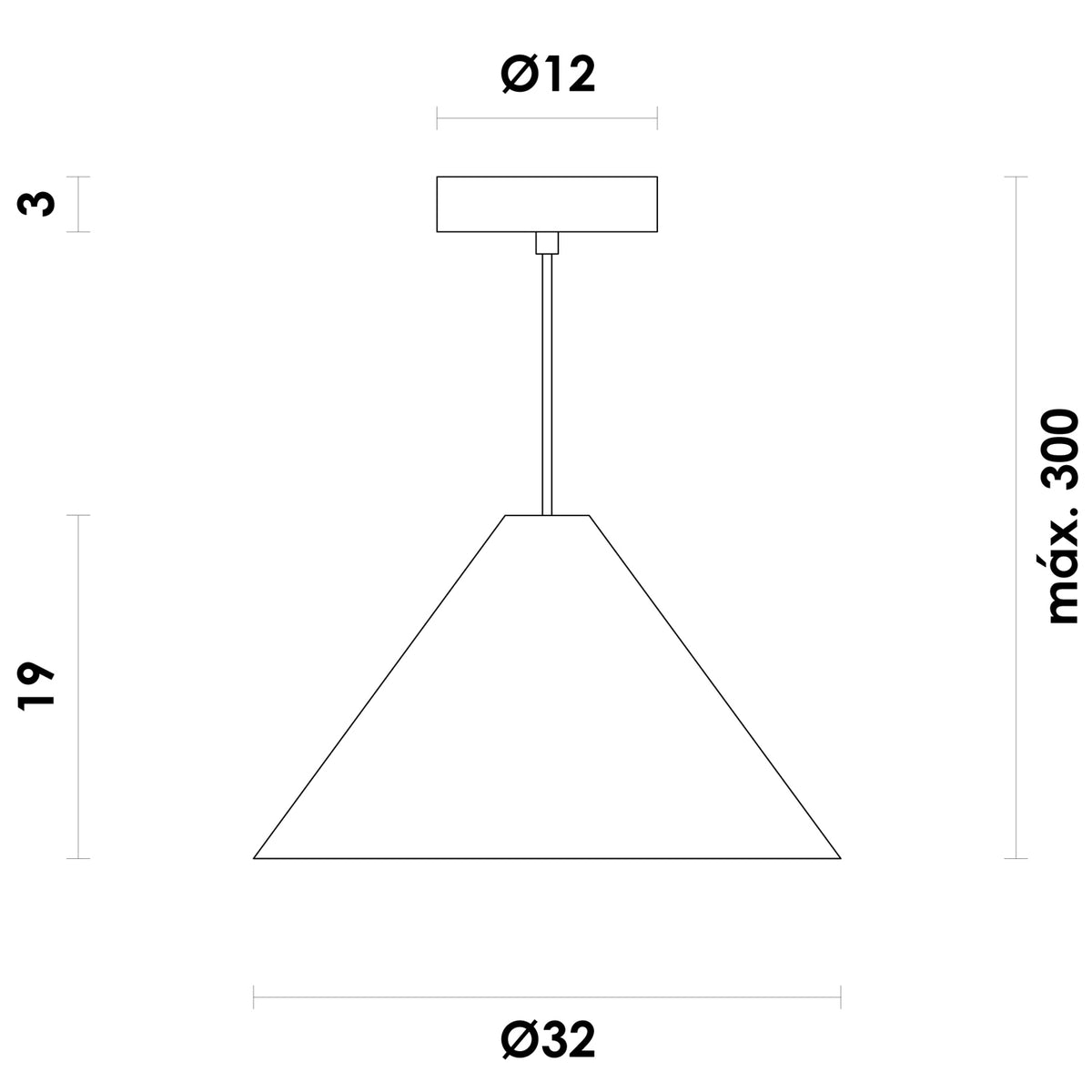 Pendente Fuji Branco 5W 3000K