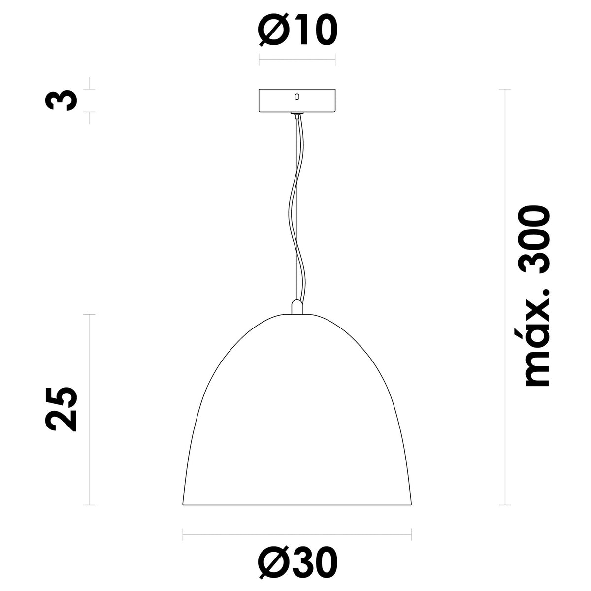 Pendente Gruta Bege e Areia Ø30cm 1xE27