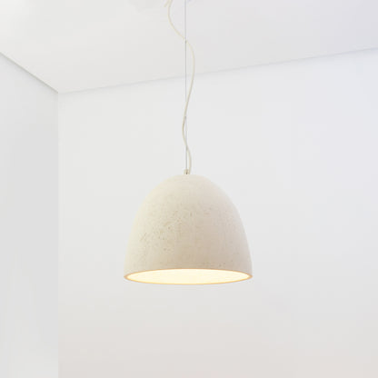 Pendente Gruta Bege e Areia Ø30cm 1xE27
