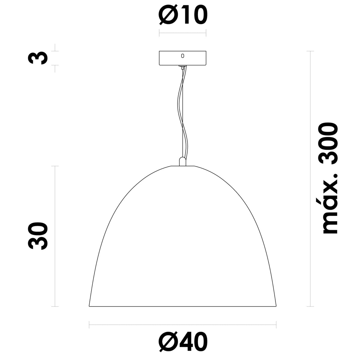 Pendente Gruta Bege e Areia Ø40cm 1xE27