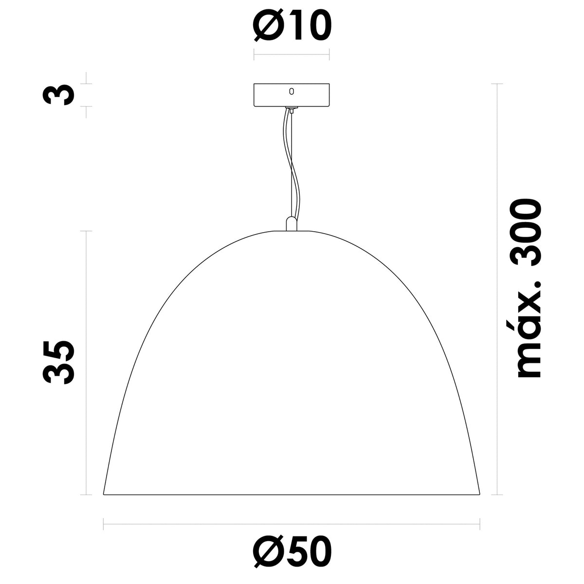 Pendente Gruta Bege e Areia Ø50cm 1xE27