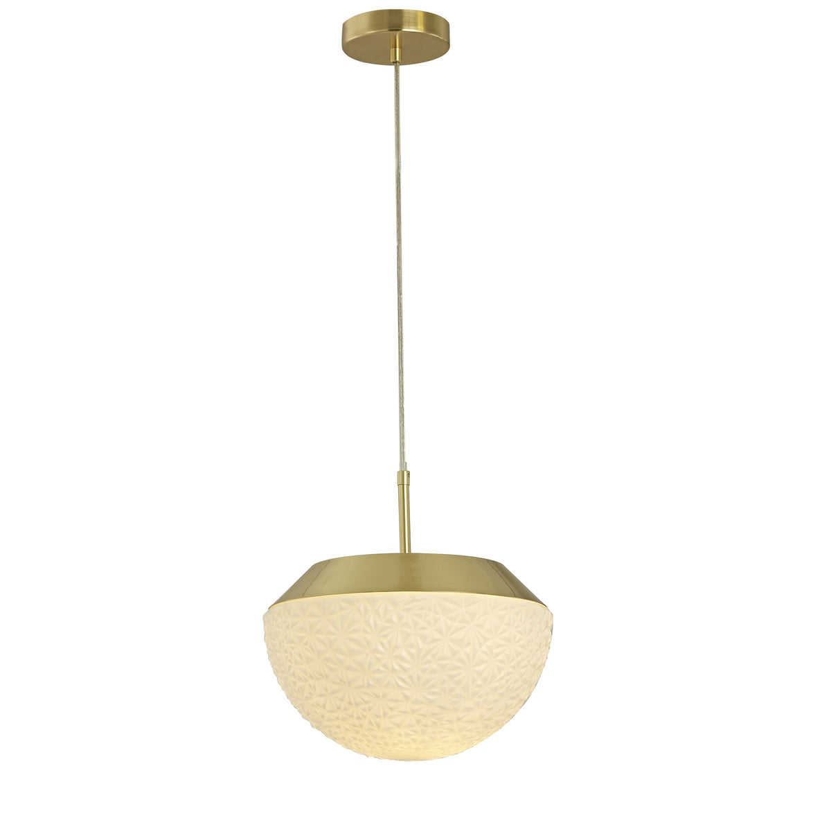 Pendente Hob Opalino e Dourado 1xE27