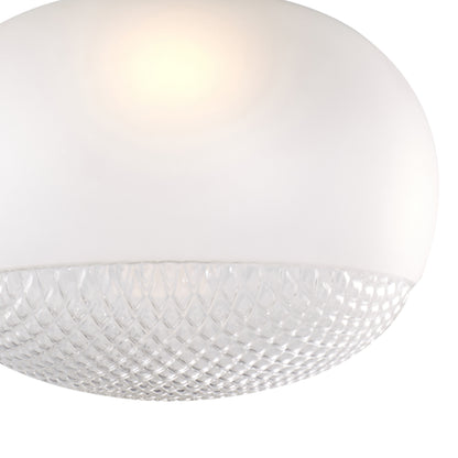 Pendente Leda Transparente e Branco 5W 3000K