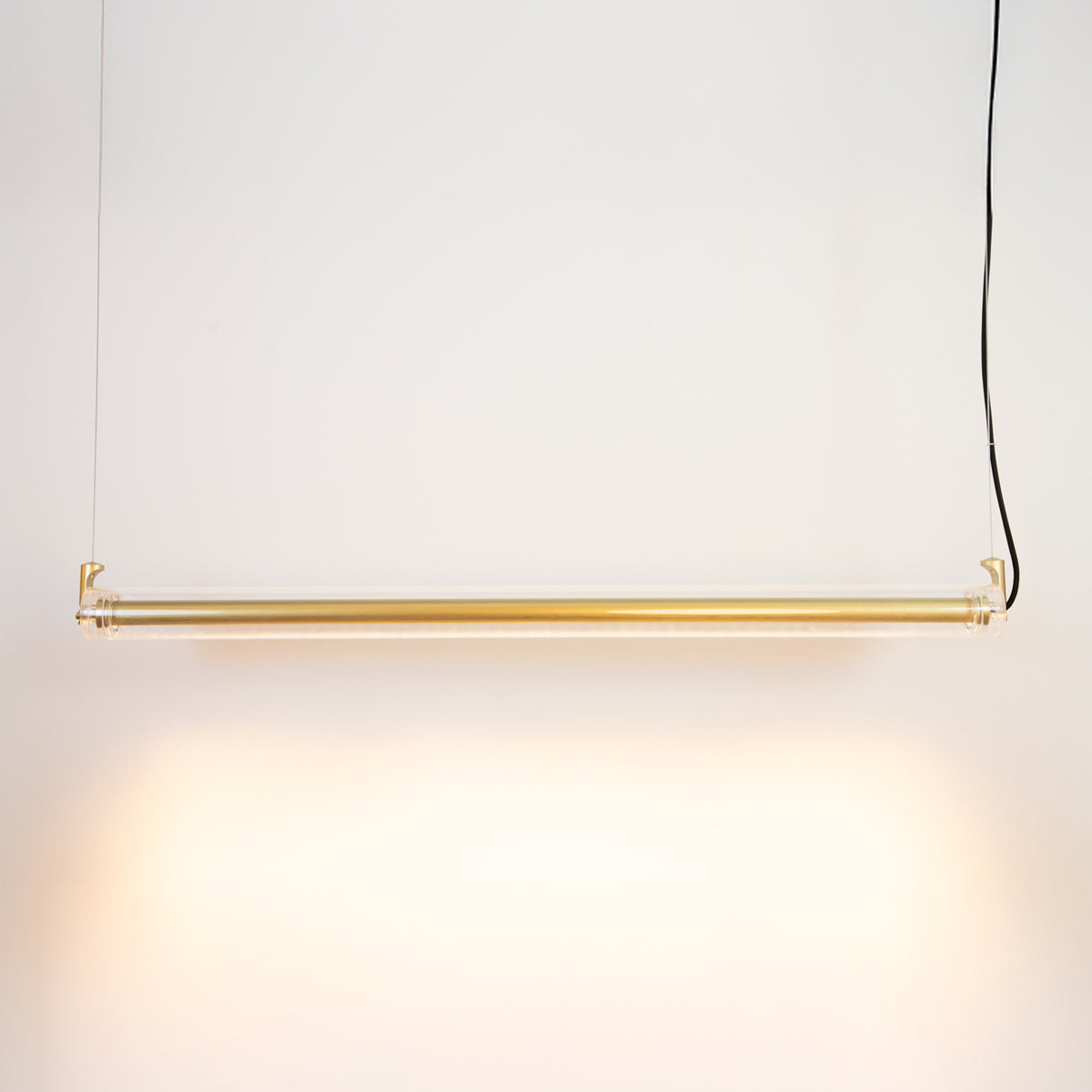 Pendente Lloyd Transparente e Dourado 17W 2700K