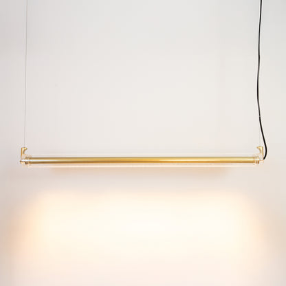 Pendente Lloyd Transparente e Dourado 17W 2700K