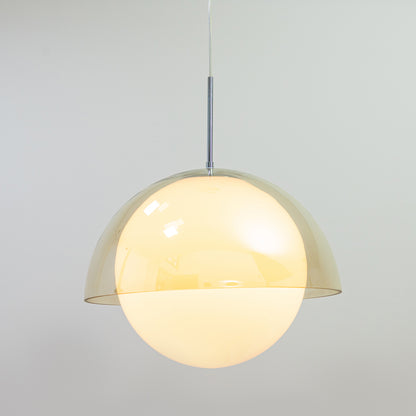 Pendente Malfatti Marrom e Opalino 1xE27