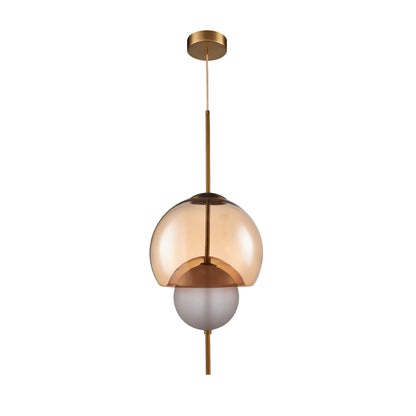 Pendente Perla Âmbar e Dourado 5W 2700K