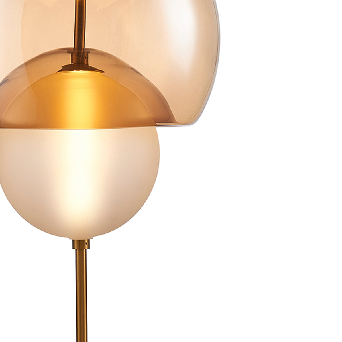 Pendente Perla Âmbar e Dourado 5W 2700K