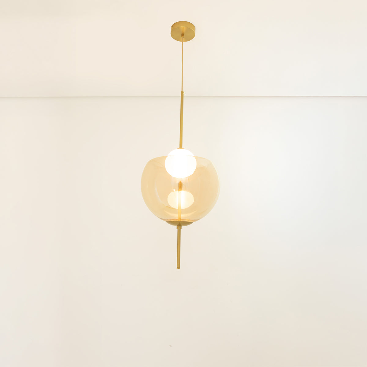 Pendente Perla Âmbar e Dourado 10W 2700K