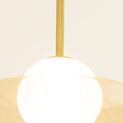 Pendente Perla Âmbar e Dourado 10W 2700K