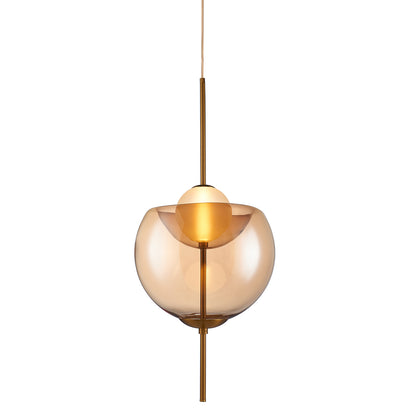Pendente Perla Âmbar e Dourado 10W 2700K