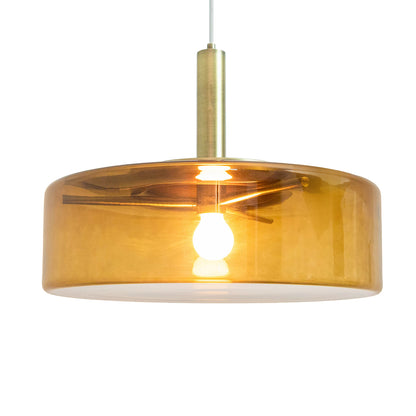 Pendente Spinner Marrom e Dourado 1xE27